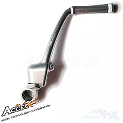 Dźwignia rozrusznika nożnego, aluminiowa, srebrna, Accel KST304SL KAWASAKI KX 65 '00-'23