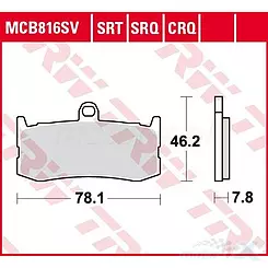 Klocki hamulcowe Carbon Racing KH491 TRW Lucas MCB816CRQ