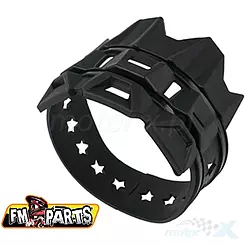 Osłona tłumika uniwersalna 4T czarna FM-PARTS