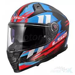 Kask integralny LS2 FF811 Vector II Carbon Tantic Czerwono-Niebieski