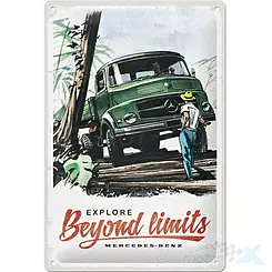 Tablica, plakat 20x30 cm, tłoczona blacha, mercedes daimler truck 22366
