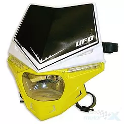 Lampa uniwersalna przednia LED, żółto czarna, homologowana, UFO Plast BICOLOR STEALTH PF01715W102