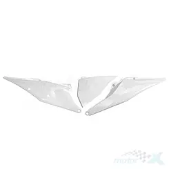 Osłony boczne białe UFO Plast KTM SX / SX-F / EXC / EXC-F