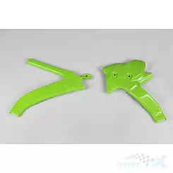 Osłony boczne zielone UFO Plast Kawasaki KX 125 / 250 94-98