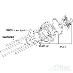 Cylinder Kit Polini Sport 50cc, Aprilia / Derbi / Gilera 2006- (D50B0)