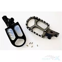 Podnóżki kierowcy, czarne, aluminiowe, JR L13A301K
