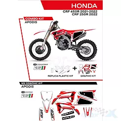 Zestaw osłon nadwozia biały UFO Plast Honda CRF 250 R / 450 R 