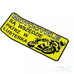 Naklejka 8x18cm MOTOCYKLE SĄ WSZĘDZIE 