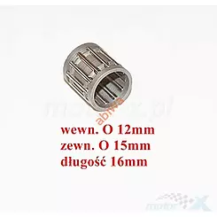 Łożysko igiełkowe 12x15x16mm Minarelli AM6 / 1E40MB 50 2T LC