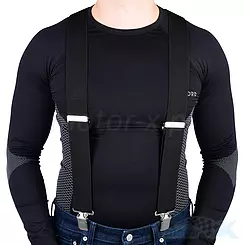 Szelki przypinane do spodni czarne Oxford Riggers  CA050