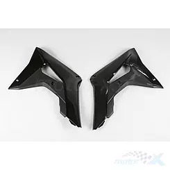 Osłony chłodnicy czarne UFO Plast Honda CRF 250 R / 450 R
