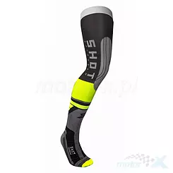 Skarpety motocyklowe, długie, pod ochraniacze, SHOT Racing NEON YELLOW, 47-50