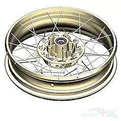 Felga tylna 3.50x17", złota, Zontes 1091200-034035, G1 125 / U1 125