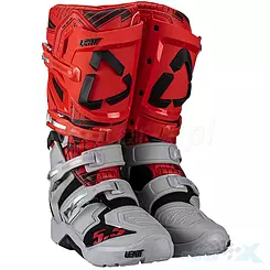 Buty motocyklowe Cross LEATT 5.5 FLEXLOCK RED GREY
