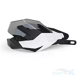 Osłony dłoni uniwersalne, handbary,.biało czarne, bez mocowania, Racetech HP3 ADVENTURE HP3ADVBNNR0