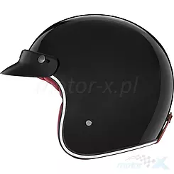 Kask otwarty Jet Nox N243 Solid Połysk Czarny