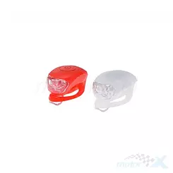 Lampa silikon przód tył led do roweru komplet 2 szt
