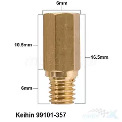 Dysza główna, Keihin typ 99101-357, 1 sztuka, Prox [różne rozmiary]