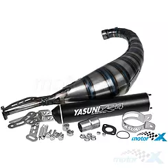 Tłumik Yasuni R4 Max Aluminium Black, Minarelli AM