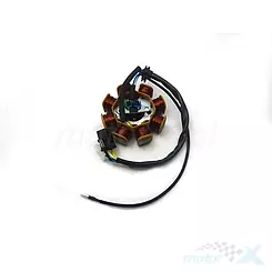 Stator iskrownik, stojan alternatora, 8 cewek, 2 kostki 2/2 piny, Junak Euro 4 