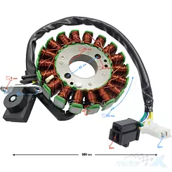 Stator iskrownik, stojan alternatora,  Barton Falcon 125 Euro 5