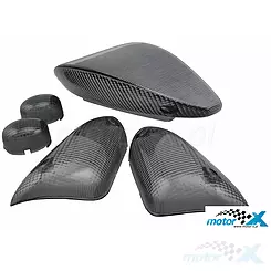 Klosze kierunkowskazów i lampy tylnej STR8, czarne, MBK Nitro / Yamaha Aerox 1999-