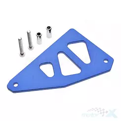 Pokrywa zębatki przedniej, niebieska, WM Motor CNC, Minarelli AM 2T LC