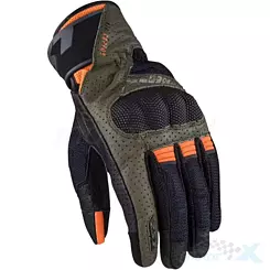 Rękawice motocyklowe, wiosna, lato, LS2 Air Raptor Green Blue Hi-Vis Orange