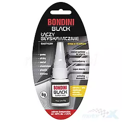 Klej uniwersalny błyskawiczny kropelka Bondini Plus Black