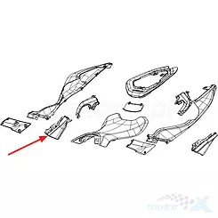 Osłona boczna prawa QJMotor SRK 125 S