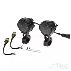 Lampy przeciwmgielne dodatkowe, bez homologacji, światło główne białe, dodatkowe pomarańczowe, DC8-80V 6500k