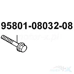 Śruba M8x32 mm, amortyzatora tylnego, dolna Kymco 