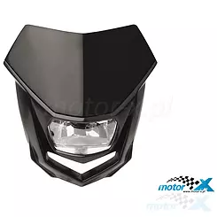 Lampa przednia, reflektor, czarny, Polisport HALO