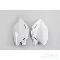 Osłony tylne górne komplet biały UFO Plast Honda CRF 250 R 04-05