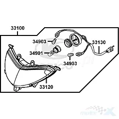 Lampa przednia Kymco Gran Dink