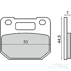 Klocki hamulcowe spiekane RMS Suzuki RG Gamma