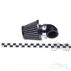 Filtr powietrza stożkowy 32mm 90° carbon