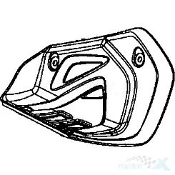 Osłona boczna lewa czarny N1R Kymco Maxxer / KXR