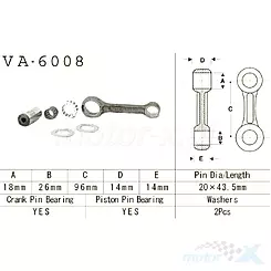 Korbowód Vesrah VA-6008