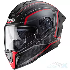 Kask integralny z blendą Caberg Drift Evo Integra (Pinlock) CZARNY MAT/SZARY/CZERWONY FLUO