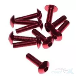 Śruba M5x20mm montażowa osłon czerwona dekoracyjna 1 sztuka