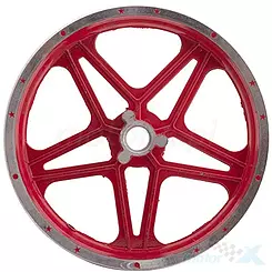 Felga tylna 10-2,5 z hamulcem tarczowym do  MiniCross 50 DB10 SA pocket Czerwona
