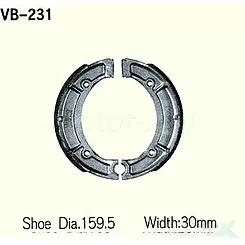 SZCZĘKI HAMULCOWE VESRAH VB-231