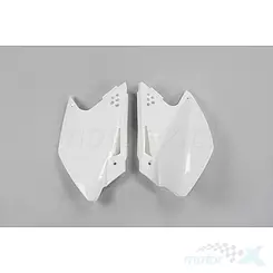Osłony tylne górne komplet biały UFO Plast Kawasaki KXF 250 06-08