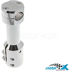 Adapter kierownicy 23mm, STR8, chrom, MBK Booster / Yamaha BWS