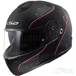 Kask szczękowy LS2 FF908 Strobe II Lux Matt Black Pink
