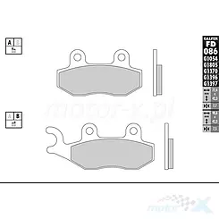 Klocki hamulcowe Galfer Sintered Street FD086G1651