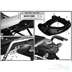 Stelaż kufra centralnego Kappa BMW R 1200 R bez płyty