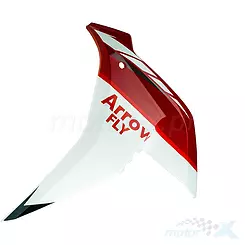 Osłona przednia boczna lewa biało czerwona Romet Arrow Fly / Barton FR