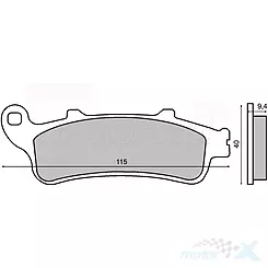 KLOCKI HAMULCOWE SinterED RMS 22 510 0343